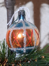 Oude Antiek Vintage Kerstbal 10440