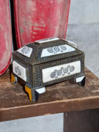 Oude Vintage Sieraden Kistje India Koper