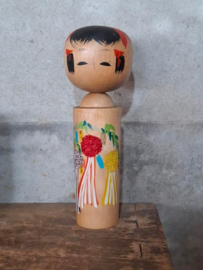 Oude Vintage Japanse Kokeshi Houten Pop Doll Toogatta