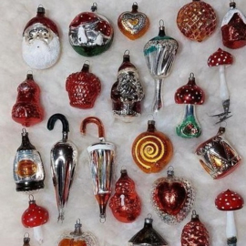 Inspiratie Oude Antiek Vintage Kerstballen