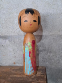 Oude Vintage Japanse Kokeshi Houten Pop Doll Toogatta