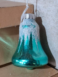 Oude Vintage Kerstbal 8072 Klokje