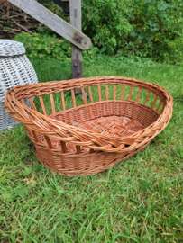 Oude Vintage Rieten Mand