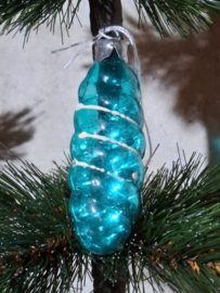 Oude Antiek Vintage Kerstbal 9686 Lampion