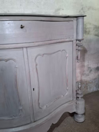 Oude Antieke Eiken Biedermeier Meidenkast Dressoir