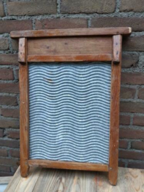 Oude Brocante Vintage Zinken Wasbord Roemenie