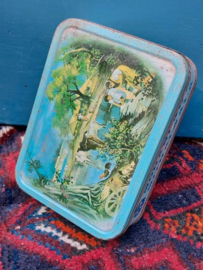 Oude Vintage Indiaanse India Blik Snoepblik Bombay Tin