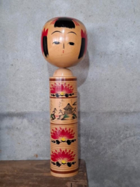 Oude Vintage Japanse Kokeshi Houten Pop Doll Toogatta