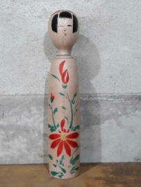 Oude Vintage Japanse Kokeshi Houten Pop Doll Kijiyama