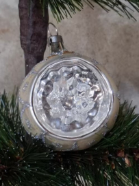 Oude Antiek Vintage Kerstbal 8900 Deukbal