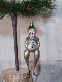 Oude Antiek Kerstbal 10006 Clown Pierrot
