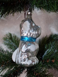 Oude Antiek Vintage Kerstbal 8616 Hond XL