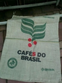 Jute Koffiezak met opdruk Cafe du Brasil