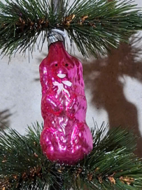 Oude Antiek Vintage Oostblok Kerstbal 10317 Hond Poedel