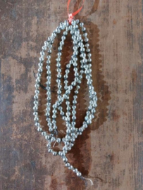 Oude Antieke Kerstbal 8145 Kralenslinger Kralenketting Kralen Slinger Zilver