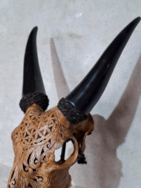 Geitenschedel Gegraveerd op Standaard Geit Schedel