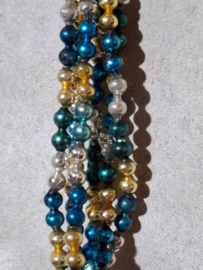 Oude Antiek Vintage Kralenslinger 10153 Kralenketting Garland Bont