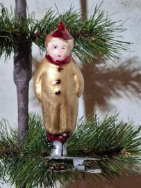 Oude Antieke Vintage Kerstbal 10094 USSR Jongetje