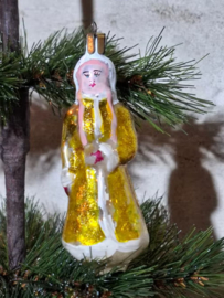 Oude Antieke Vintage Kerstbal 10098 USSR Sneeuwmeisje Snegurochka