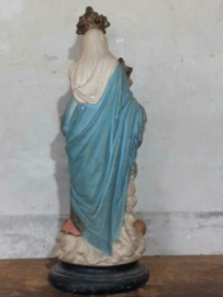 Oude Antiek Maria des Victoires Beeld Mariabeeld