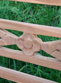 Oude Teak Houten Houten Bank Hartje