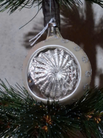 Oude Antiek Vintage Kerstbal 10220 Deukbal