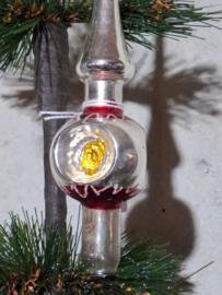 Oude Antiek Vintage Kerstbal 10395 Piek Deukpiek
