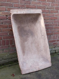 Oude Antieke Sobere Houten Trog Schaal Boomstam 104 cm