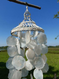 Unieke Kroonluchter - Schelpenhanger Schelpenlamp Capiz Schelpen 100 cm