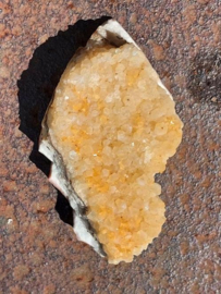 Cluster Geode Ruwe Citrien Citroenkwarts - Mineralen