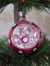 Oude Antiek Vintage Kerstbal 8892 Deukbal