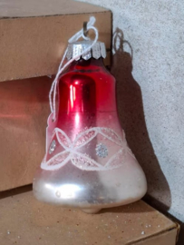 Oude Vintage Kerstbal 7389 Klokje