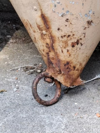 Oude Vintage Metalen Drijver Boei