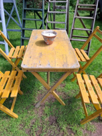 Oude Vintage Franse Bistroset Bistro Set Tuinset