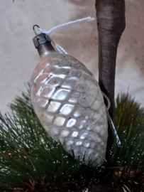 Oude Antiek Vintage Kerstbal 9126 Dennenappel
