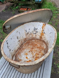 Antiek Britse Militaire Veld Badkuip Britisch Campaign Bath