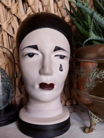 Oude Vintage Scheurich West Germany Pierrot Hoofd 701