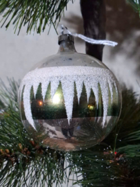Oude Antiek Vintage Kerstbal 10203 Groen