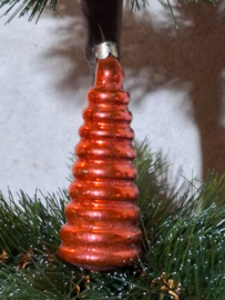 Oude Antiek Vintage Oostblok Kerstbal 9432 Hanger