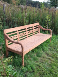 Oude Teak Houten Houten Bank Hartje