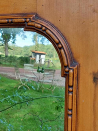 Oude Antiek Spiegel Passpiegel Eikenhout met Strik
