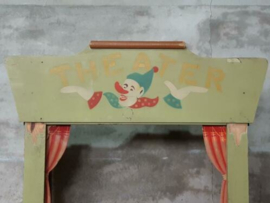 Oude Vintage Poppenkast Kast Theater