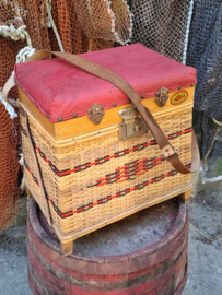 Oude Vintage Franse Viskoffer
