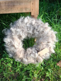 Stoere Wollenkrans Alpaca Krans Beige