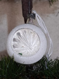 Oude Antiek Vintage Kerstbal 8966 Deukbal
