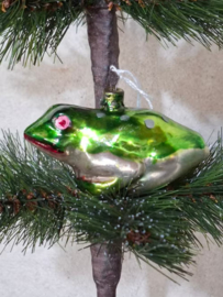 Oude Vintage Kerstbal 9876 USSR Kikker