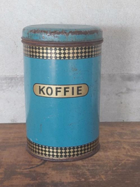 Oud Vintage Koffie Koffiebus Blauw