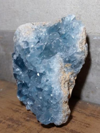 Cluster Geode Ruwe Celestien Blauwe Calciet - Edelstenen