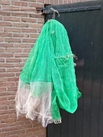 Oud Brocante Visnet Vissersnet Tunnel Groen