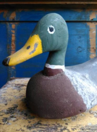 Oude Brocante Antiek Lokvogel Lokeend Eend Decoy Appellant